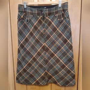 H&M, Women's Size 14, Plaid Skirt